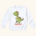 Personalized Dinosaur — garment mockup or size chart