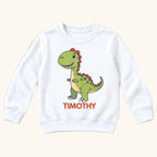 Personalized Dinosaur — garment mockup or size chart