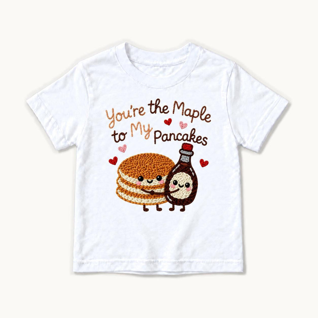 You’re the Maple to My Pancakes — garment mockup or size chart