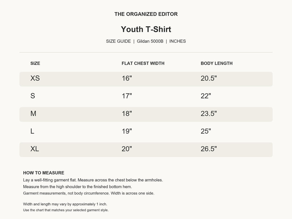 I Love You Like No Otter — garment mockup or size chart