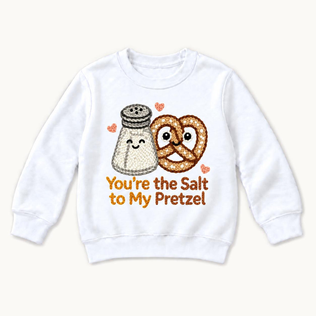 You’re the Salt to My Pretzel — garment mockup or size chart