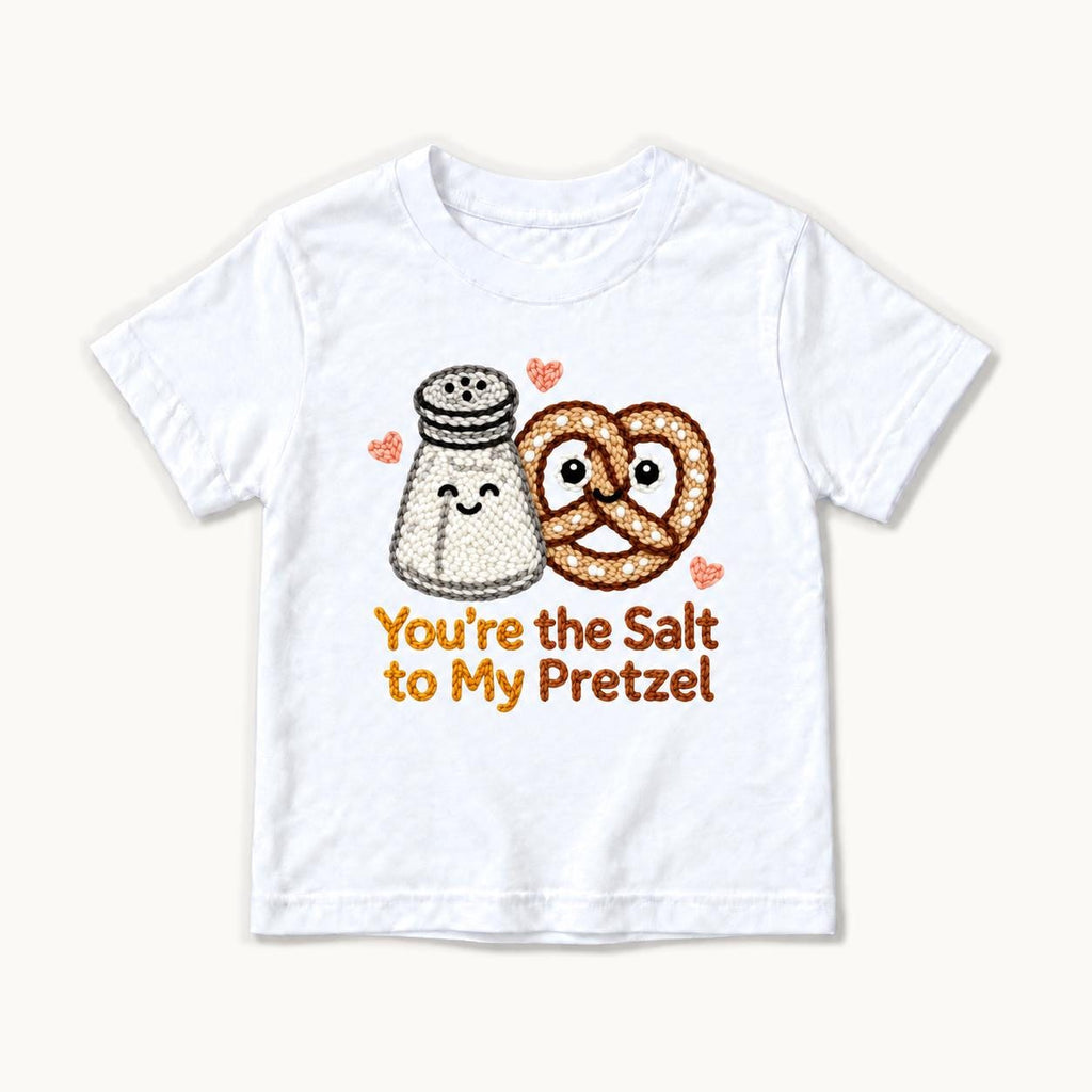 You’re the Salt to My Pretzel — garment mockup or size chart