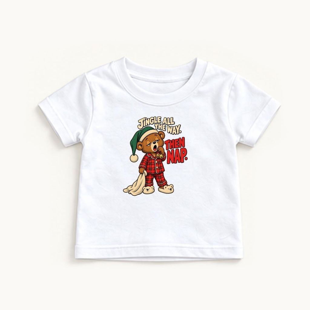 Jingle All the Way Then Nap — garment mockup or size chart