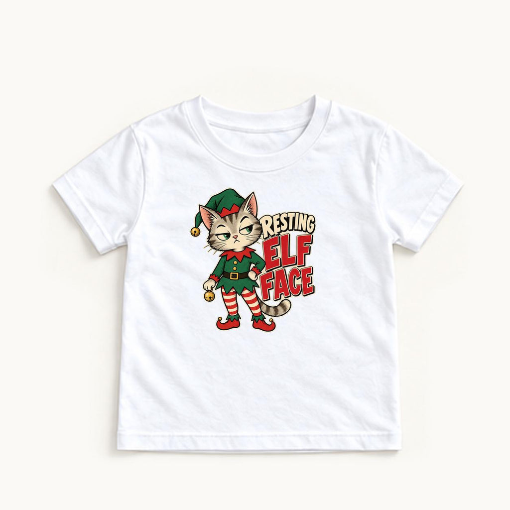 Resting Elf Face — garment mockup or size chart