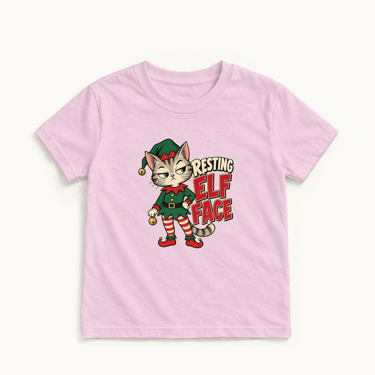 Resting Elf Face — garment mockup or size chart