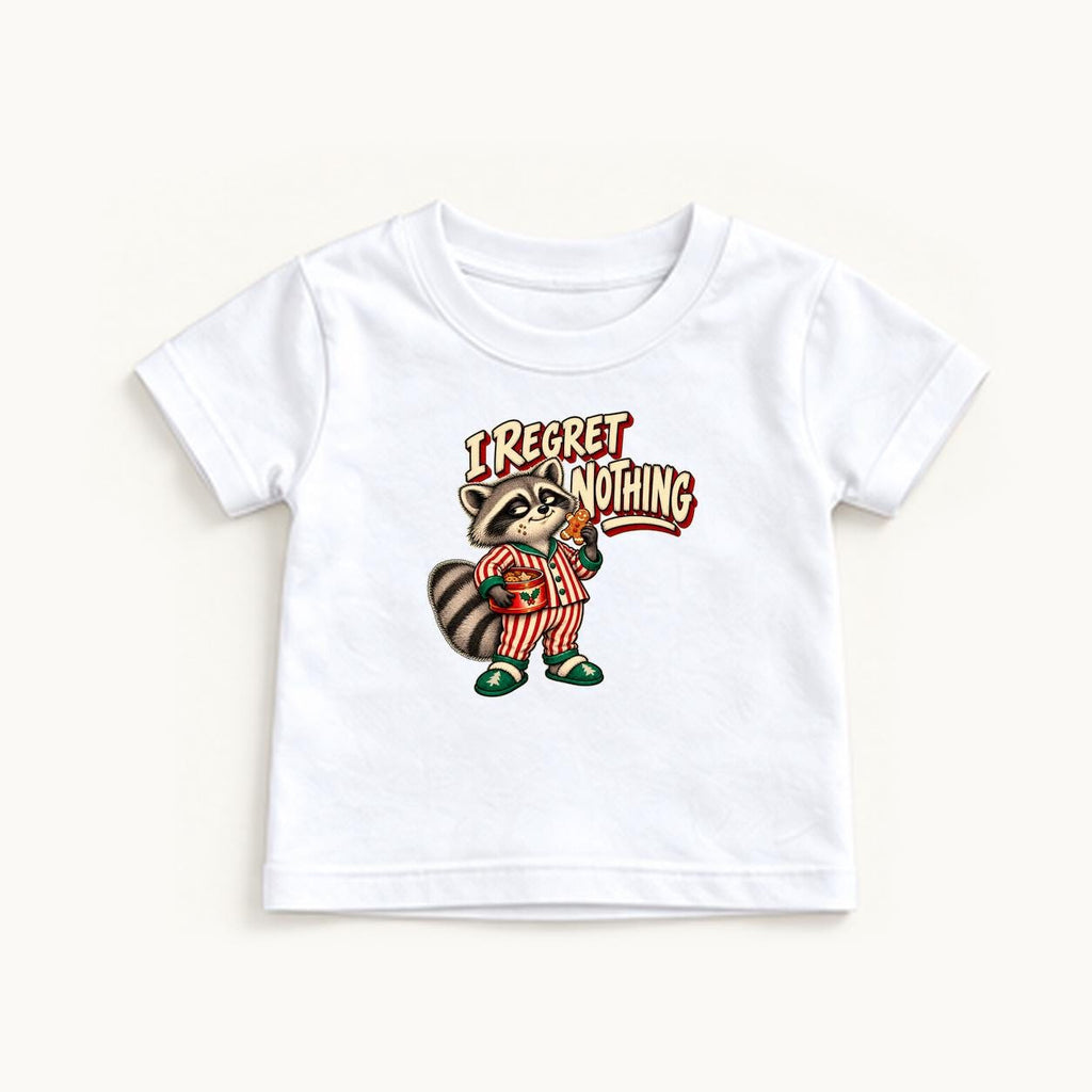 I Regret Nothing — garment mockup or size chart