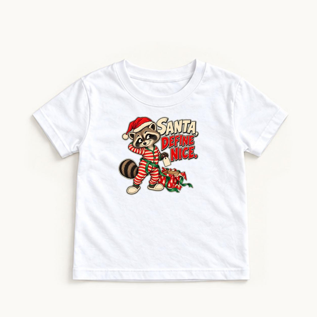 Santa Define Nice — garment mockup or size chart