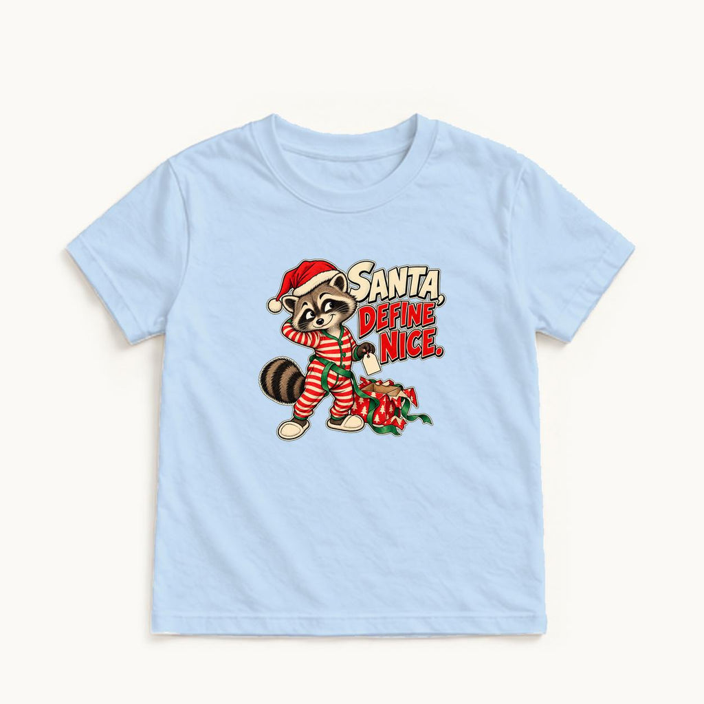 Santa Define Nice — garment mockup or size chart
