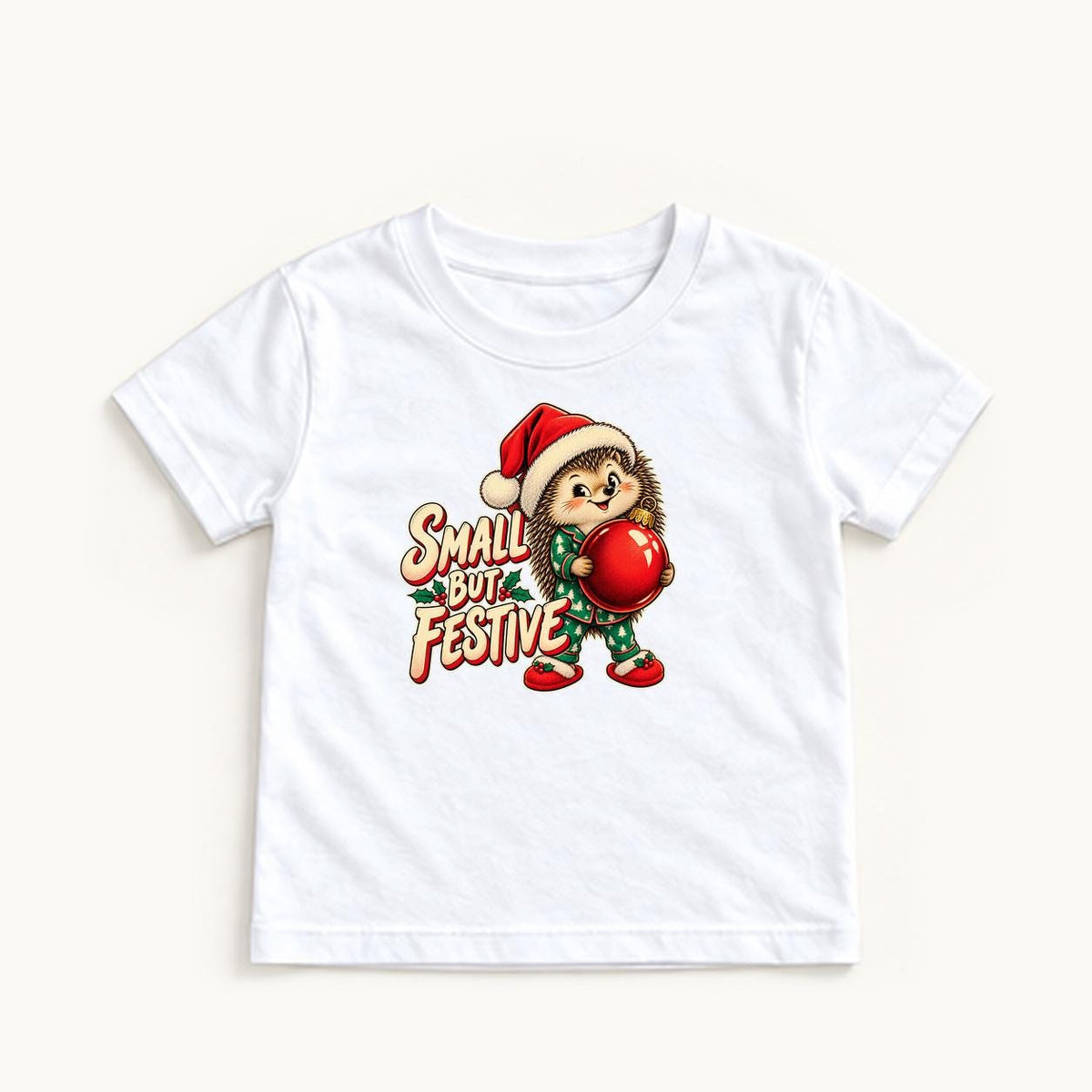 Small But Festive — garment mockup or size chart