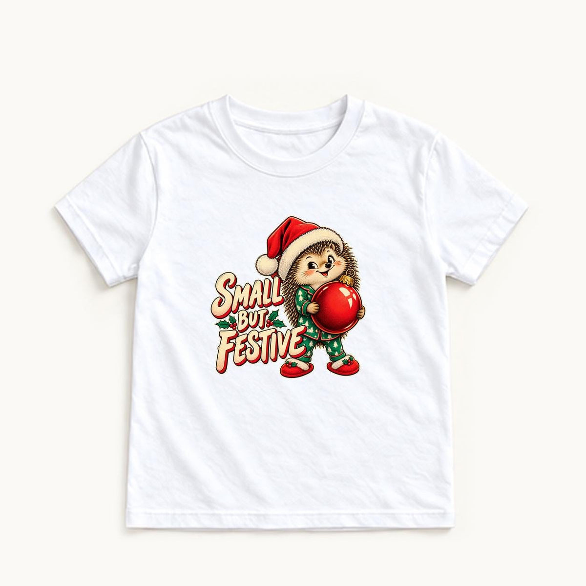 Small But Festive — garment mockup or size chart