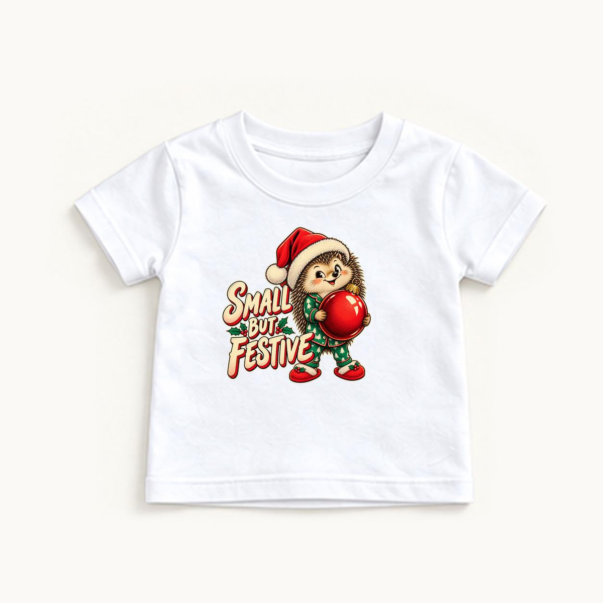 Small But Festive — garment mockup or size chart