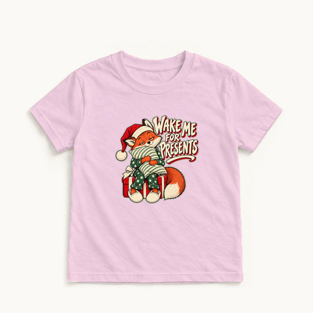 Wake Me for Presents — garment mockup or size chart
