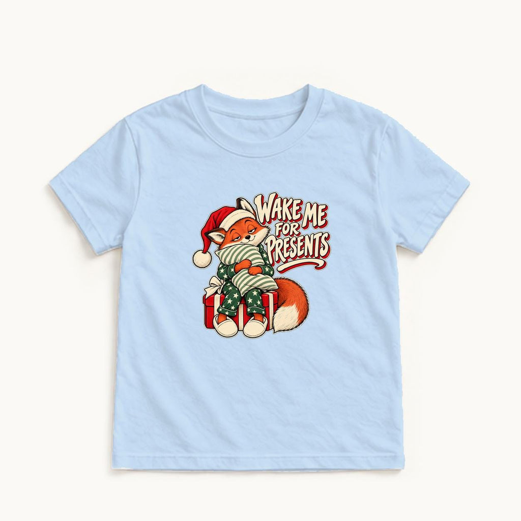 Wake Me for Presents — garment mockup or size chart