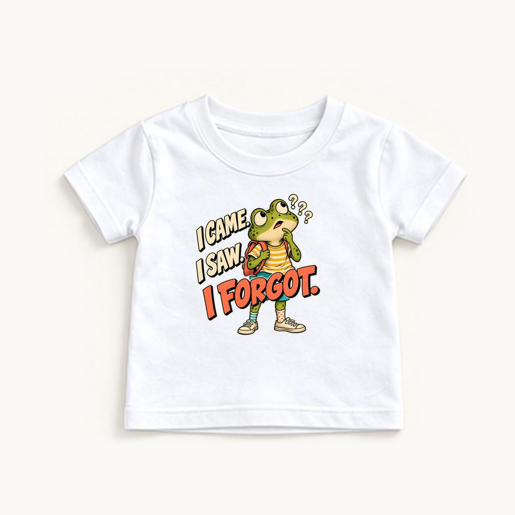I Came I Saw I Forgot — garment mockup or size chart