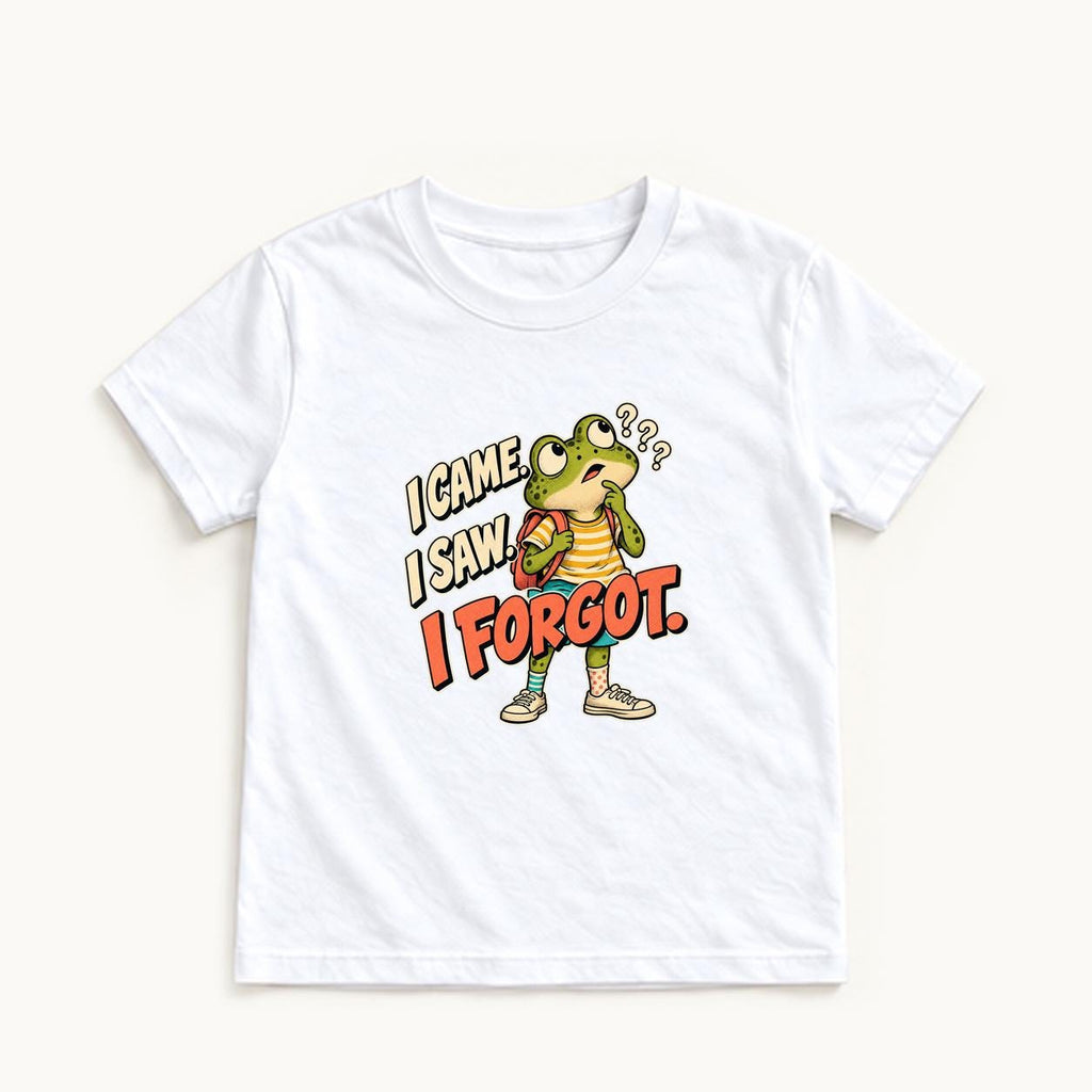 I Came I Saw I Forgot — garment mockup or size chart
