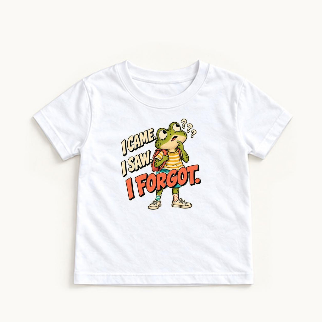 I Came I Saw I Forgot — garment mockup or size chart