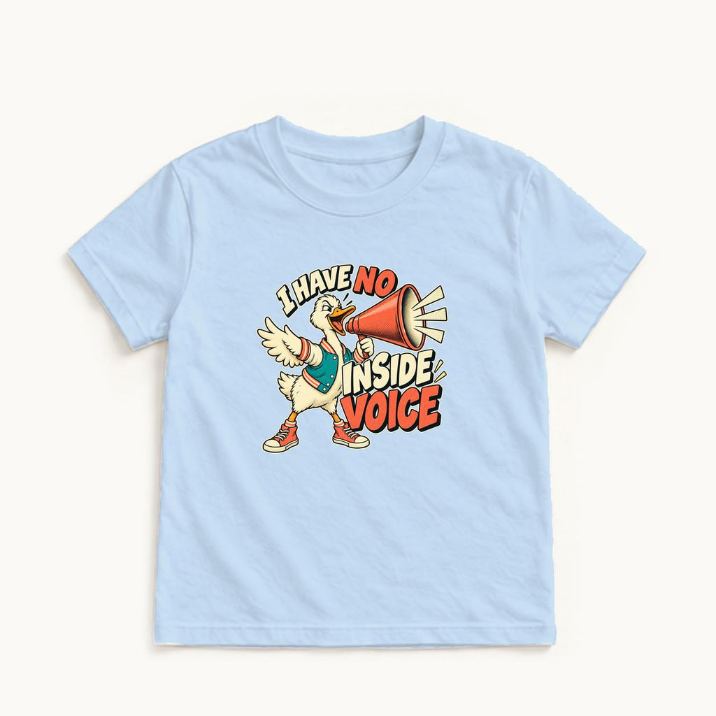 I Have No Inside Voice — garment mockup or size chart