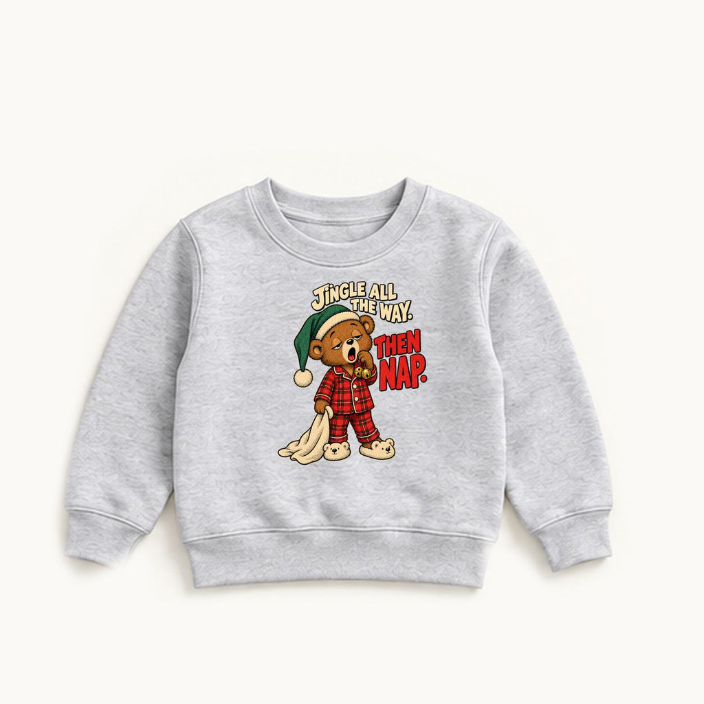 Jingle All the Way Then Nap — garment mockup or size chart