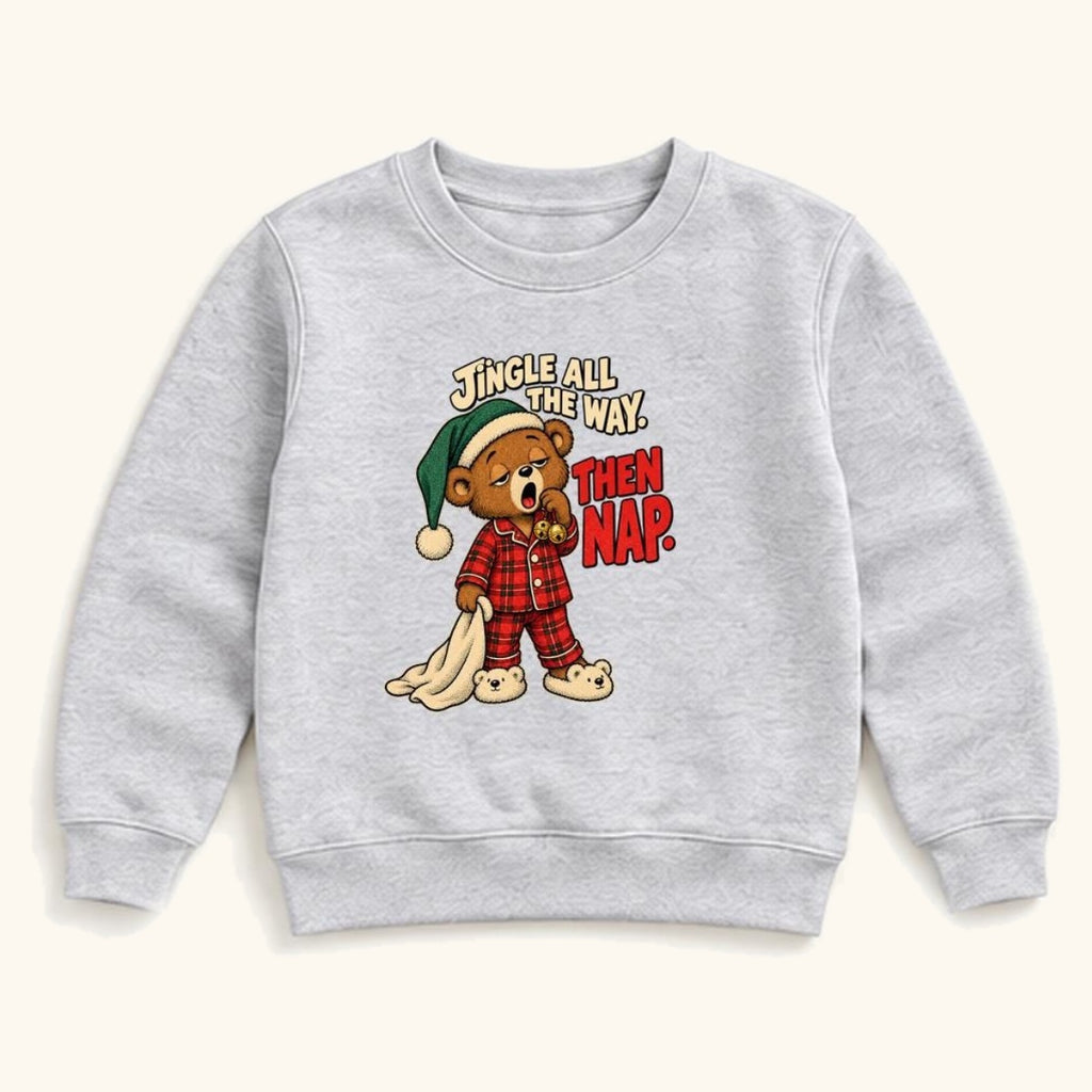 Jingle All the Way Then Nap — garment mockup or size chart