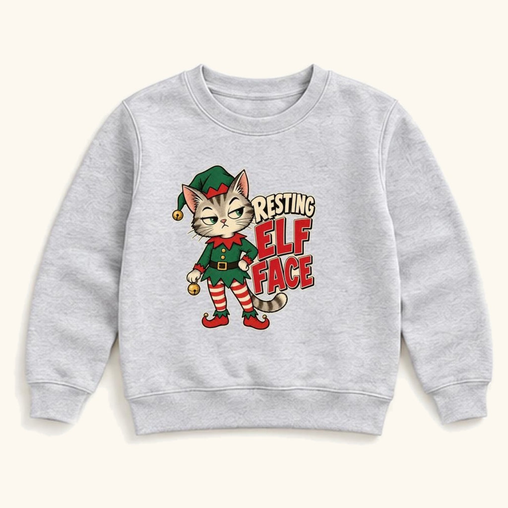 Resting Elf Face — garment mockup or size chart