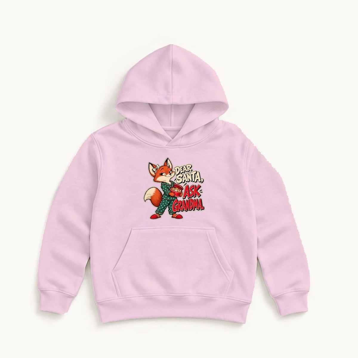 Dear Santa Ask Grandma — garment mockup or size chart