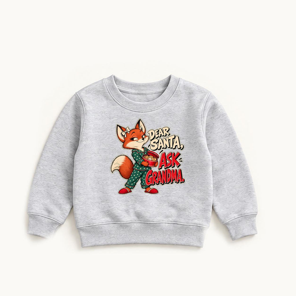Dear Santa Ask Grandma — garment mockup or size chart