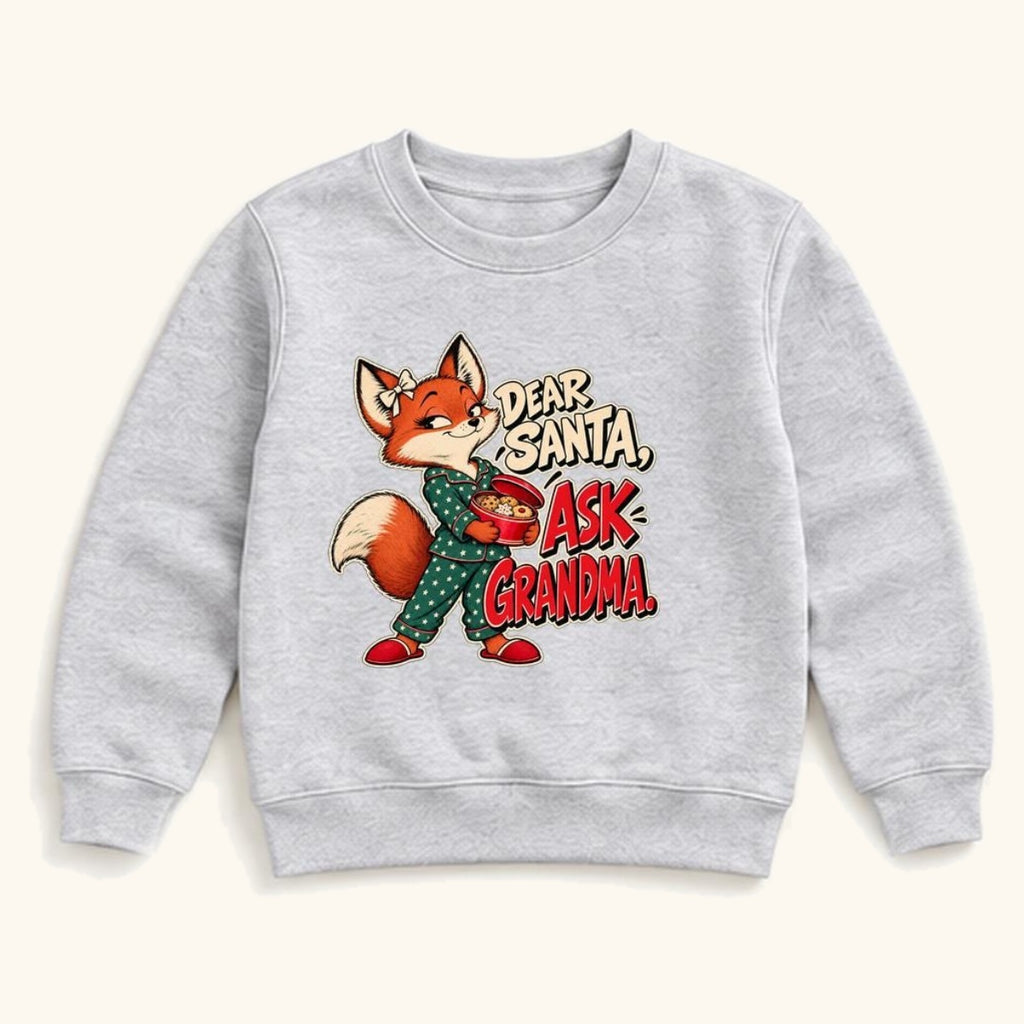Dear Santa Ask Grandma — garment mockup or size chart