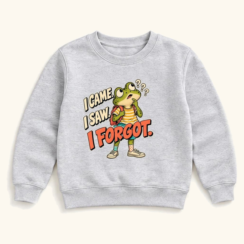 I Came I Saw I Forgot — garment mockup or size chart