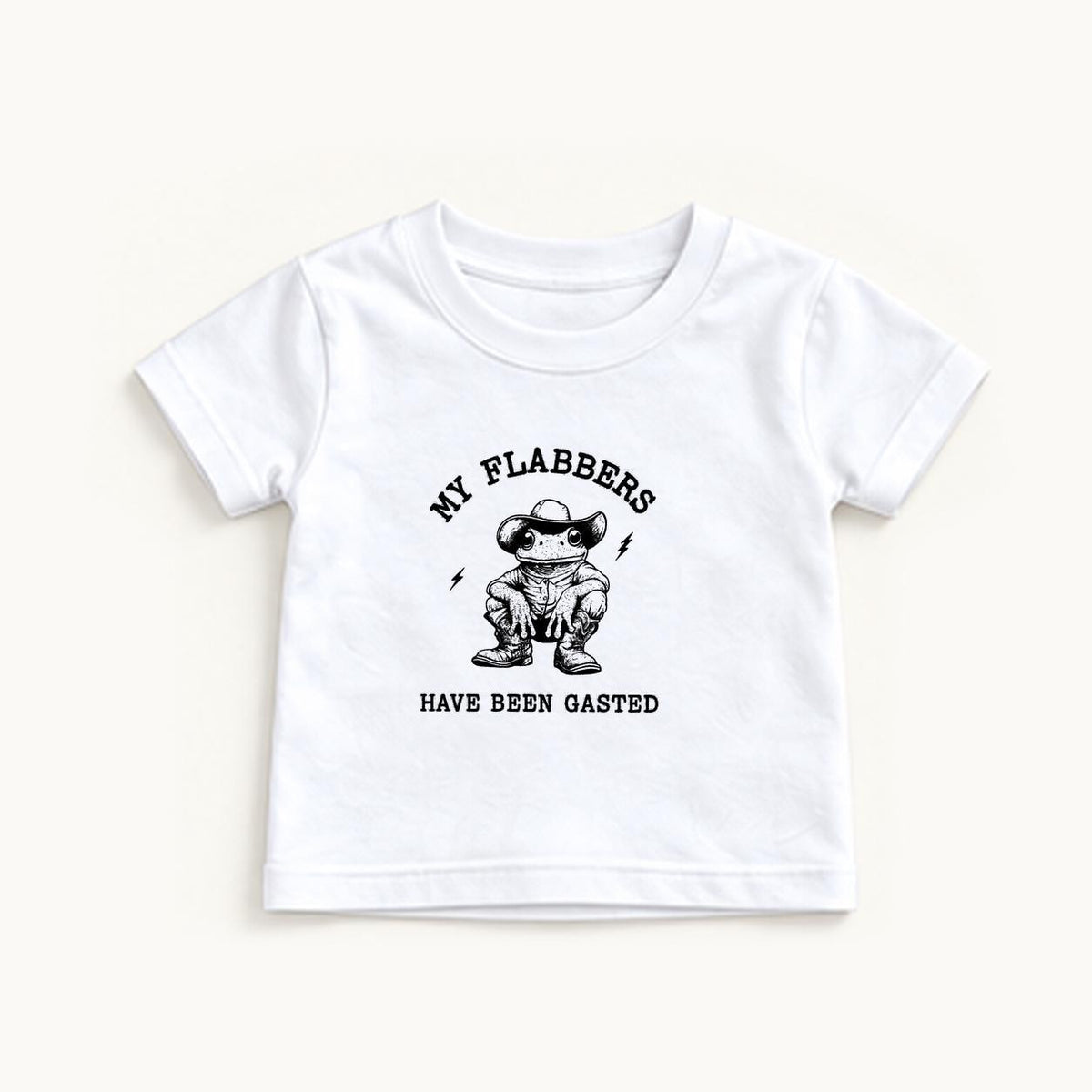 My Flabbers Have Been Gasted — garment mockup or size chart