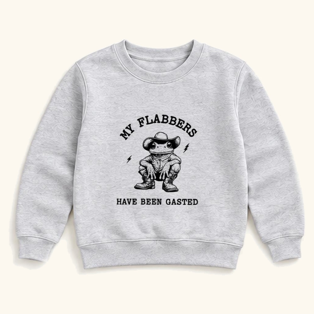 My Flabbers Have Been Gasted — garment mockup or size chart