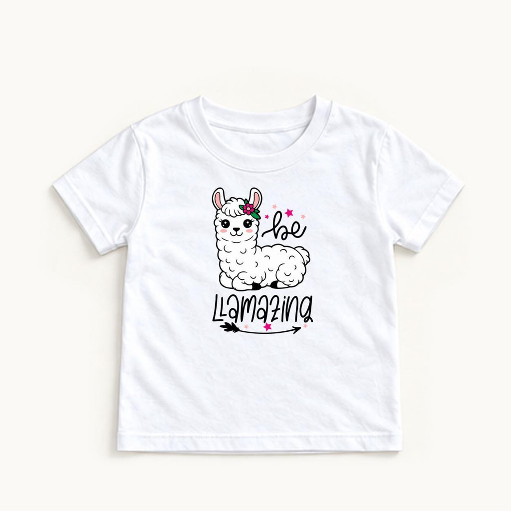Be Llamazing — garment mockup or size chart