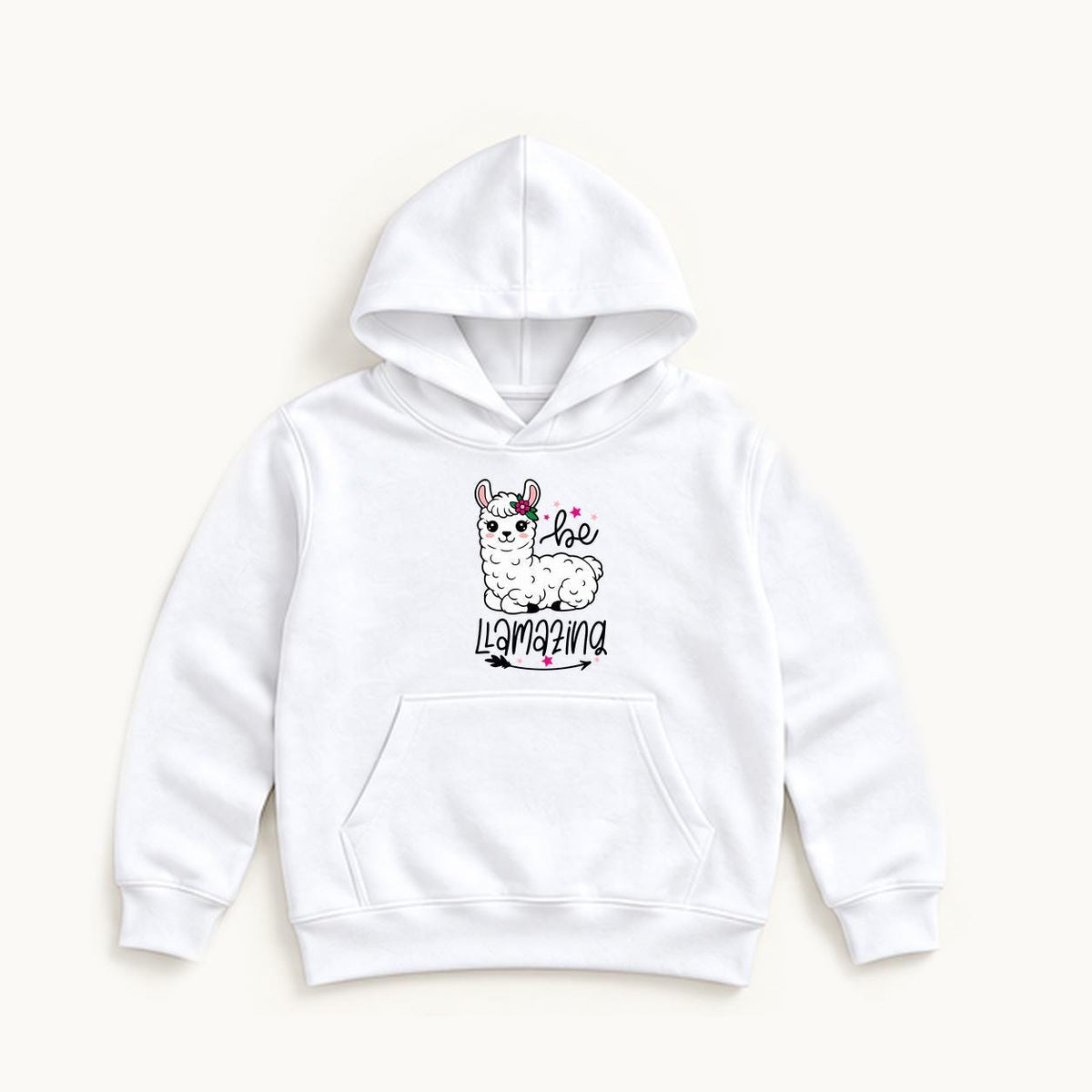 Be Llamazing — garment mockup or size chart