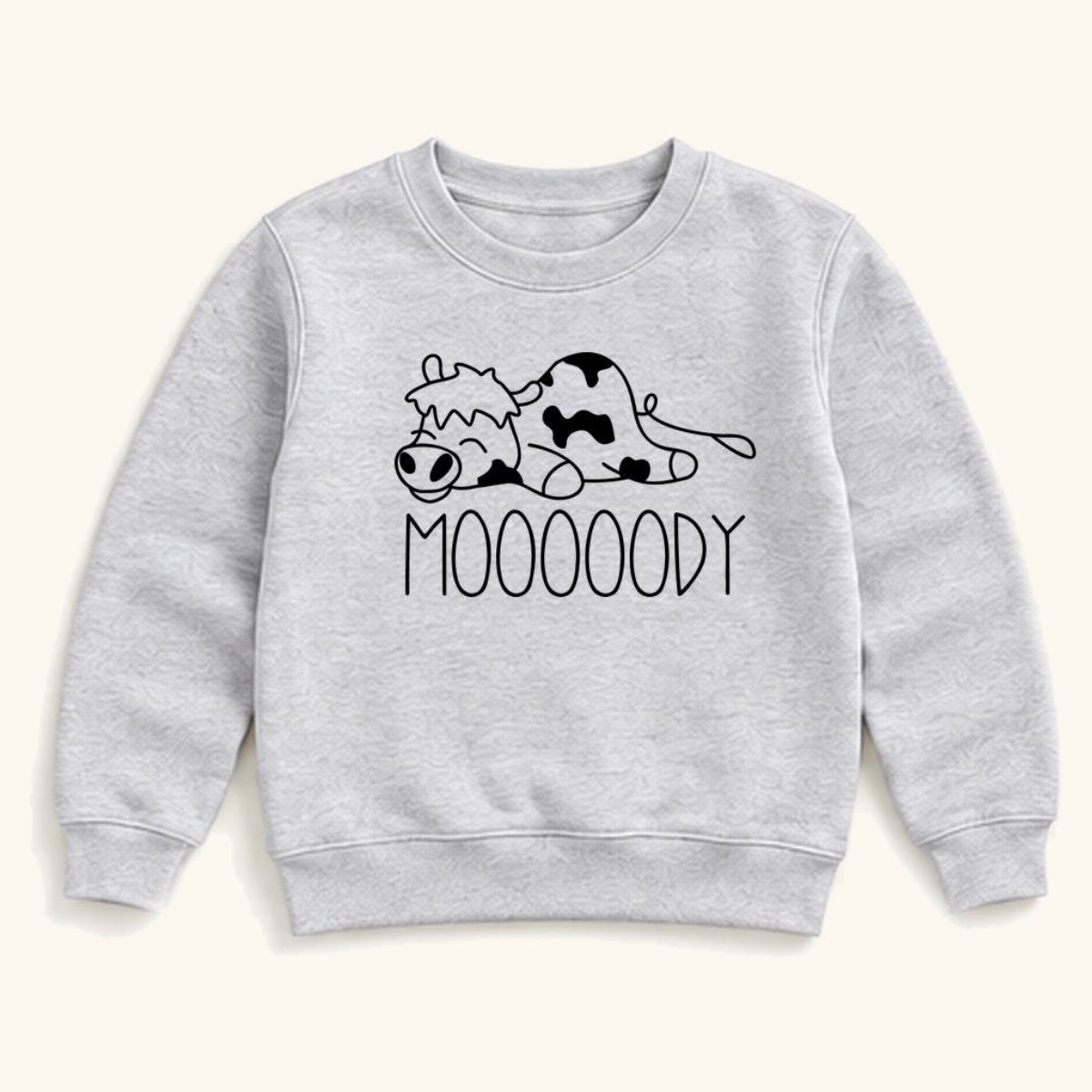 Moody Cow — garment mockup or size chart