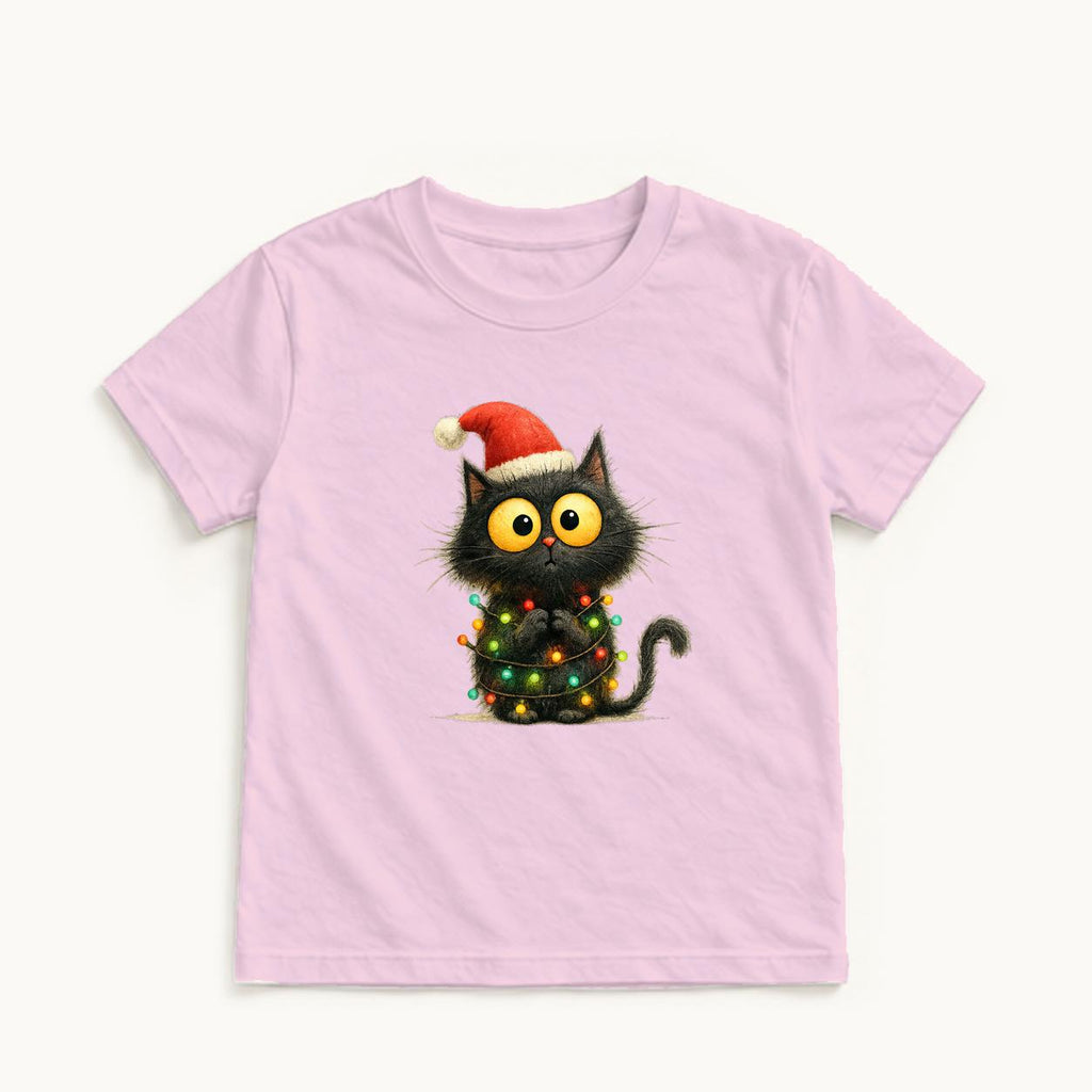 Christmas Lights Cat — garment mockup or size chart