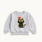 Christmas Lights Cat — garment mockup or size chart