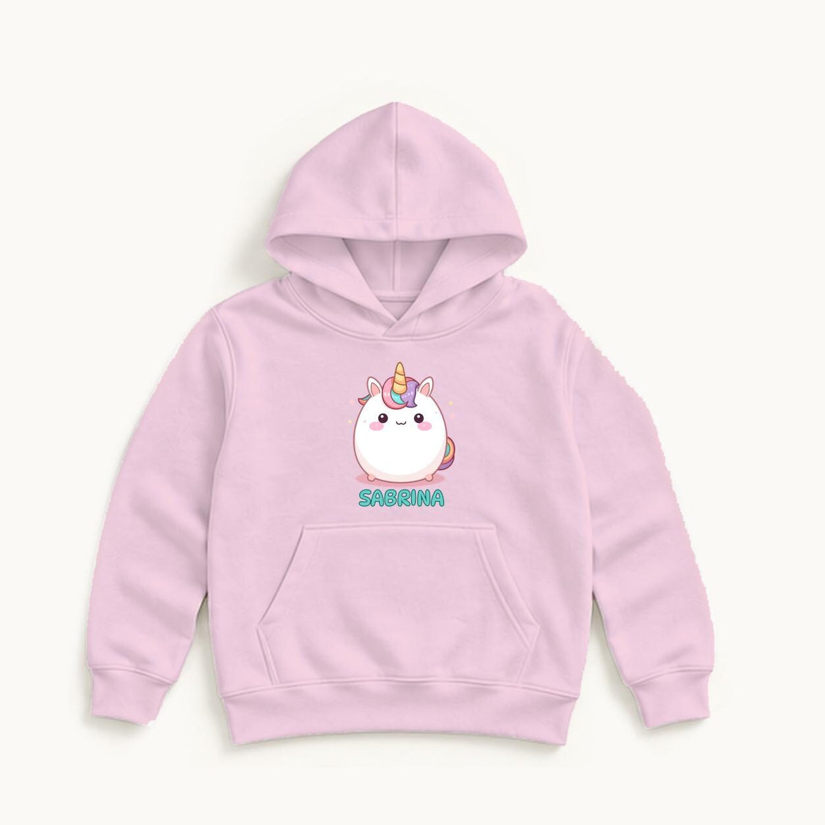 Personalized Squishy Unicorn — garment mockup or size chart