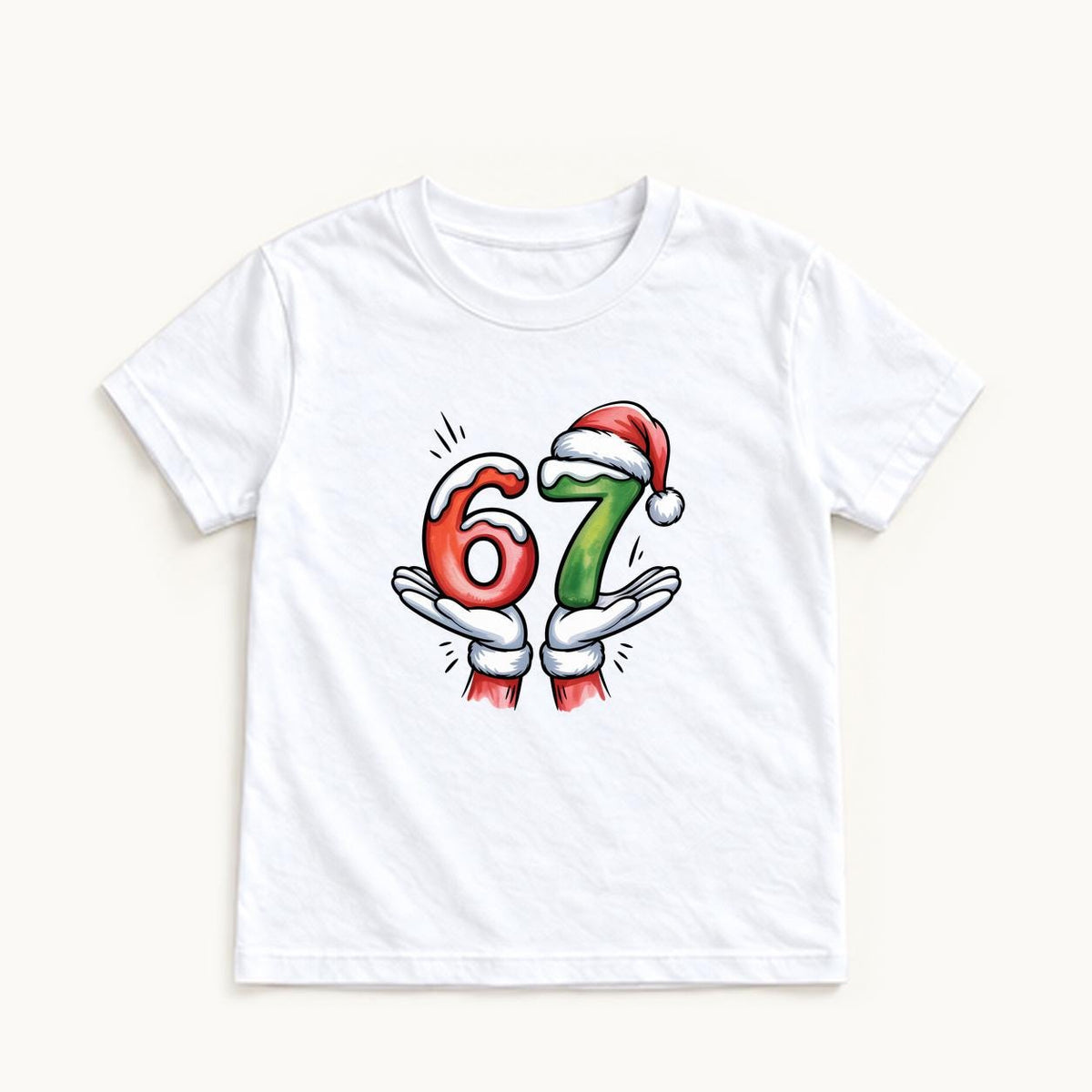 67 Six Seven Santa — garment mockup or size chart