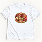 Petty in the Petunias — garment mockup or size chart