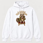 A Little Too Invested Raccoon — garment mockup or size chart
