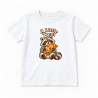 A Little Treat Raccoon — garment mockup or size chart