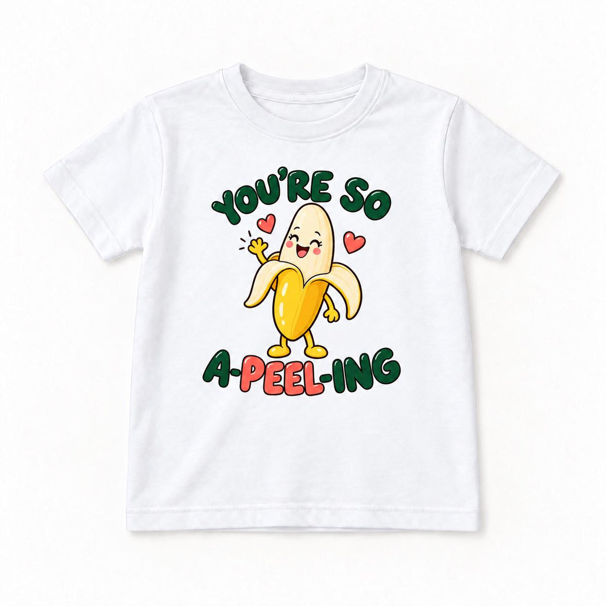You're So A-Peel-Ing Banana — garment mockup or size chart