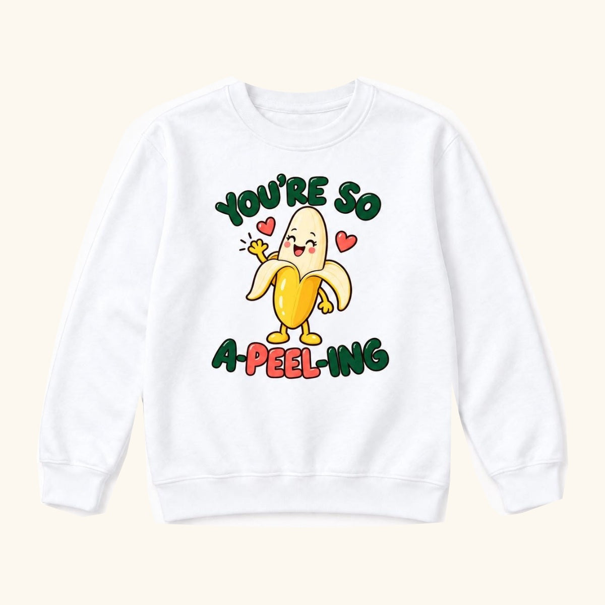 You're So A-Peel-Ing Banana — garment mockup or size chart