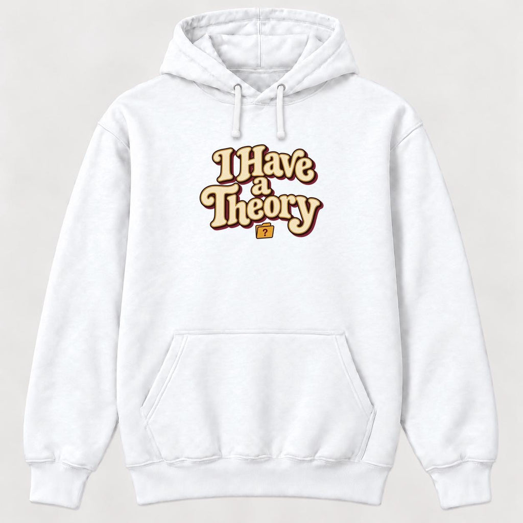 I Have A Theory Retro — garment mockup or size chart