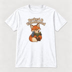 Booked and Unbothered Fox — garment mockup or size chart