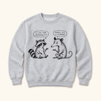 I Like Your Personality Raccoon Possum — garment mockup or size chart