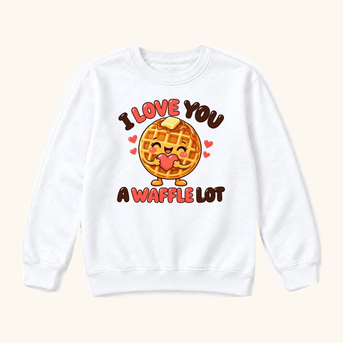 I Love You A Waffle Lot — garment mockup or size chart