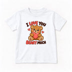 I Love You Beary Much — garment mockup or size chart