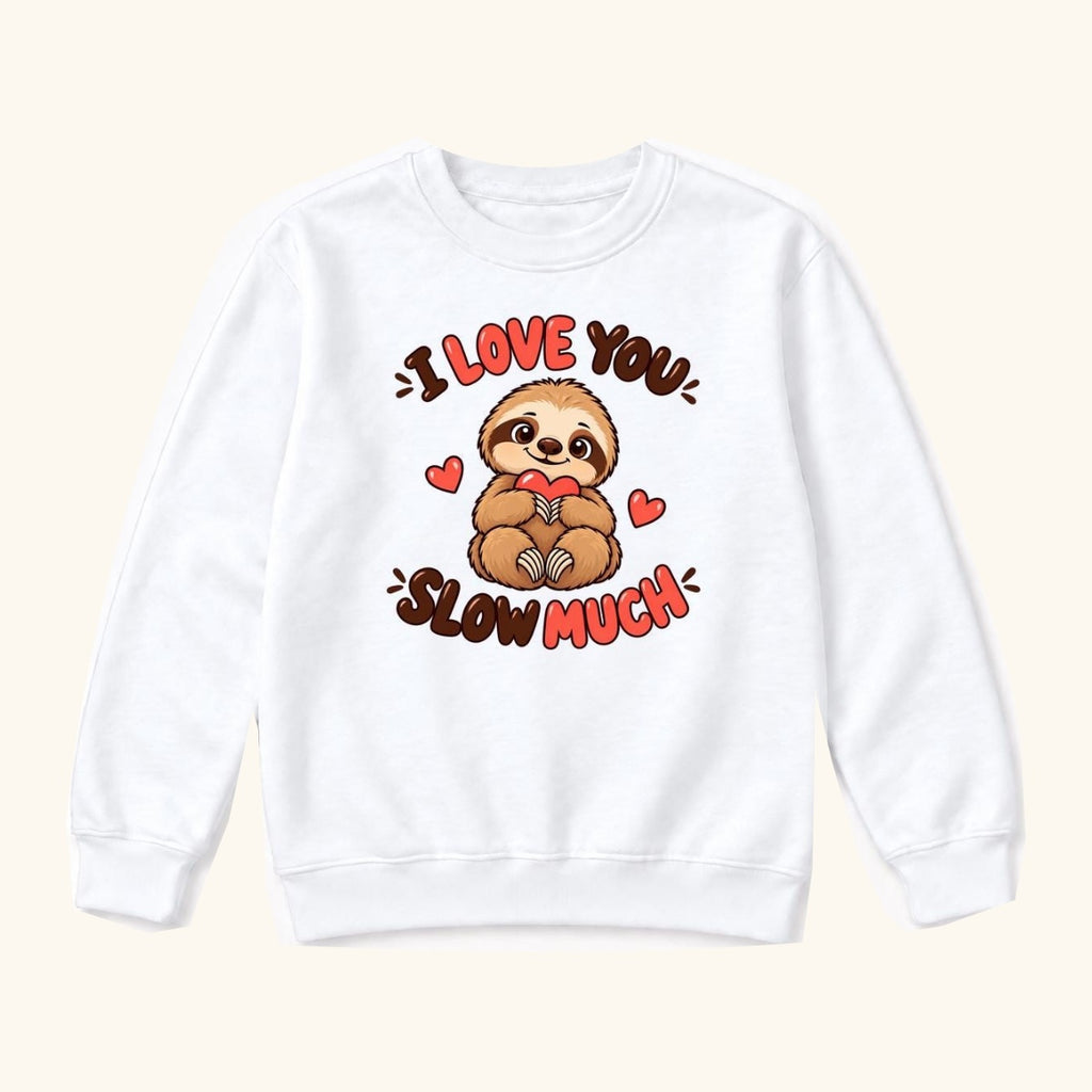 I Love You Slow Much Sloth — garment mockup or size chart