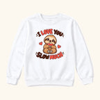 I Love You Slow Much Sloth — garment mockup or size chart