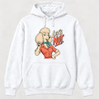 Lets Not Retro Comic Poodle — garment mockup or size chart